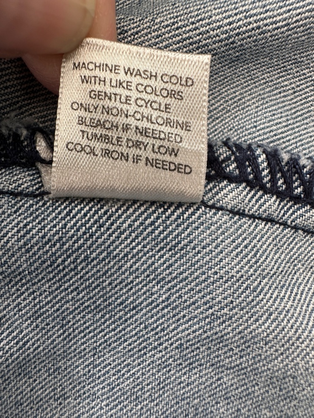 Christopher & Banks Denim Vest with Embroidery Details, Stretch - Picture 12 of 12